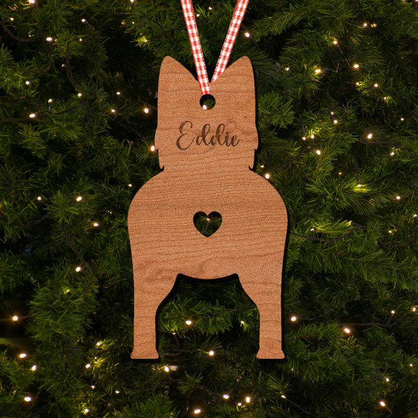 Australian Terrier Dog Bauble Ornament Personalised Christmas Tree Decoration