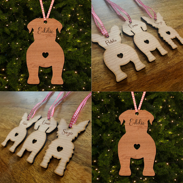 Dogues de Bordeaux Dog Bauble Ornament Personalised Christmas Tree Decoration