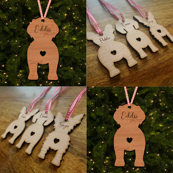 Neapolitan Mastiff Dog Bauble Ornament Personalised Christmas Tree Decoration