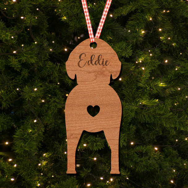 Scottish Deerhound Dog Bauble Ornament Personalised Christmas Tree Decoration
