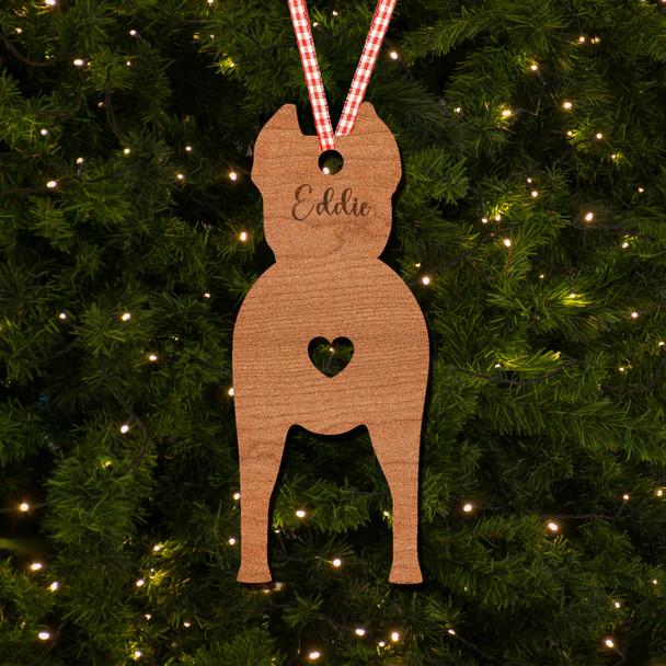 Cane Corso Dog Bauble Dog Bum Ornament Personalised Christmas Tree Decoration