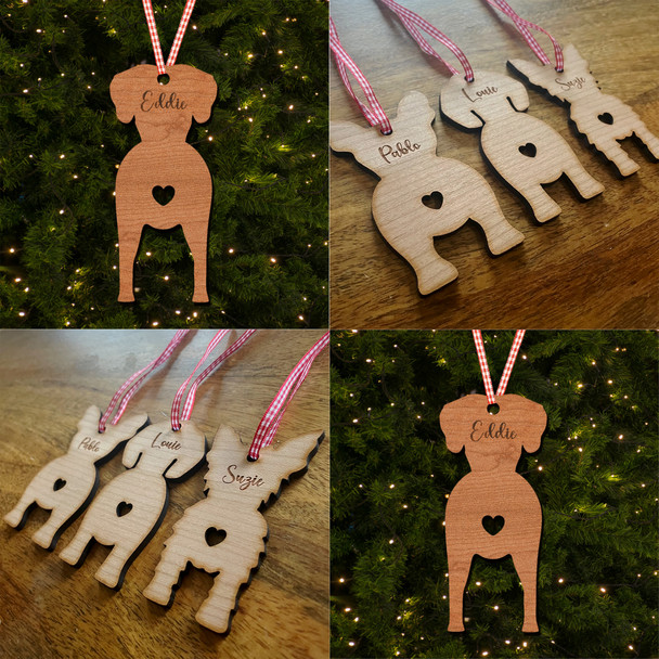 Great Dane Dog Bauble Dog Bum Ornament Personalised Christmas Tree Decoration