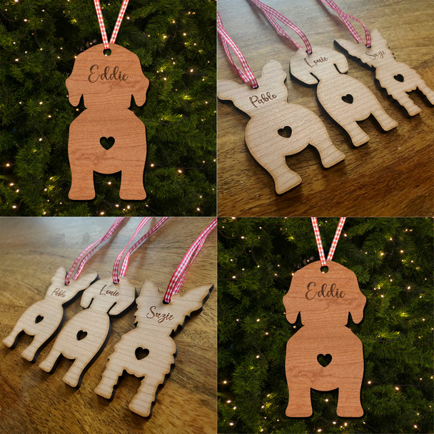 Wirehaired Vizsla Dog Bauble Ornament Personalised Christmas Tree Decoration