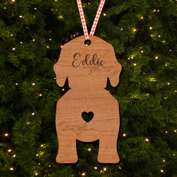 Wirehaired Vizsla Dog Bauble Ornament Personalised Christmas Tree Decoration