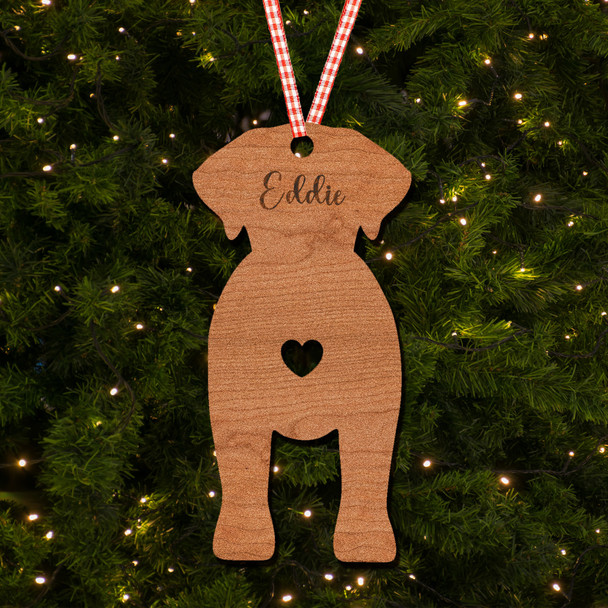 Broholmer Dog Bauble Dog Bum Ornament Personalised Christmas Tree Decoration