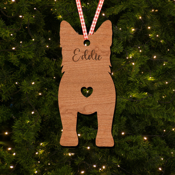 Alaskan Klee Kai Dog Bauble Ornament Personalised Christmas Tree Decoration