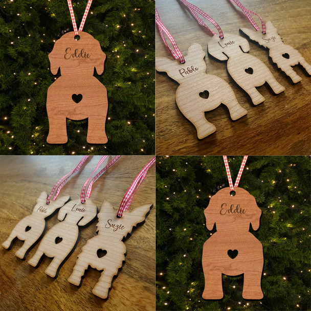 Clumber Spaniel Dog Bauble Ornament Personalised Christmas Tree Decoration