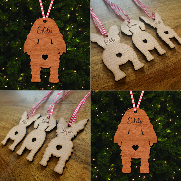 Cocker Spaniel Dog Bauble Ornament Personalised Christmas Tree Decoration