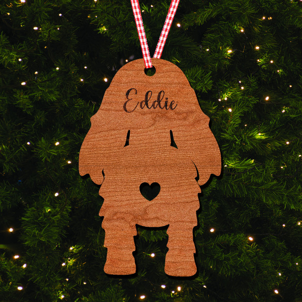 Cocker Spaniel Dog Bauble Ornament Personalised Christmas Tree Decoration