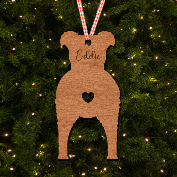 Pumik Dog Bauble Dog Bum Ornament Personalised Christmas Tree Decoration