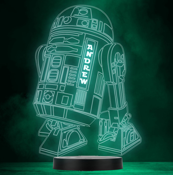Star Wars R2D2 Robot V2 Personalised Gift Colour Changing Led Lamp Night Light