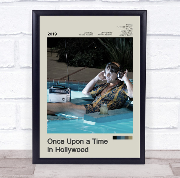 Once Upon a Time in Hollywood Movie Polaroid Vintage Film Wall Art Poster Print