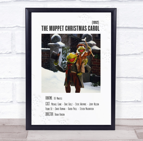 The Muppet Christmas Carol Polaroid Movie Vintage Film Wall Art Poster Print