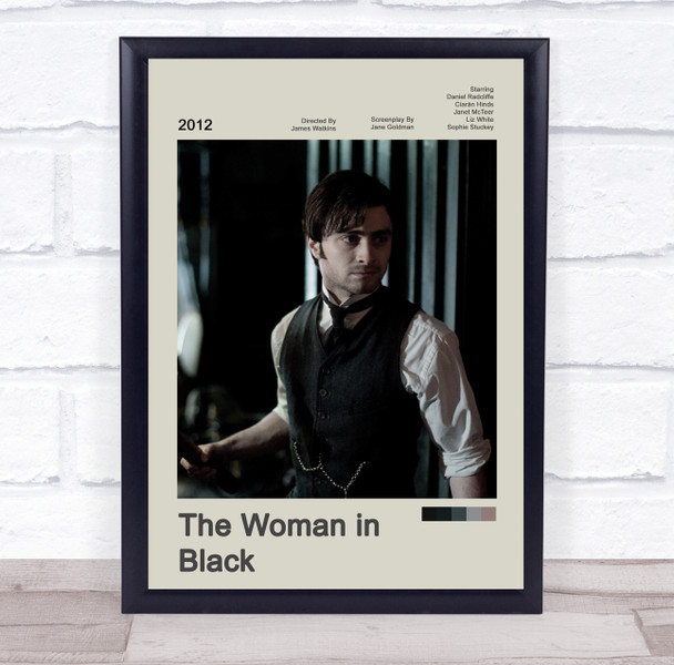 The Woman in Black Movie Polaroid Vintage Film Wall Art Poster Print