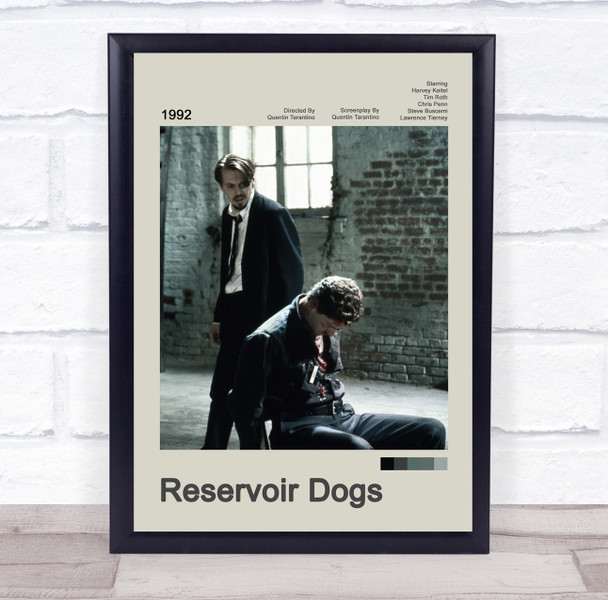 Reservoir Dogs Movie Polaroid Vintage Film Wall Art Poster Print