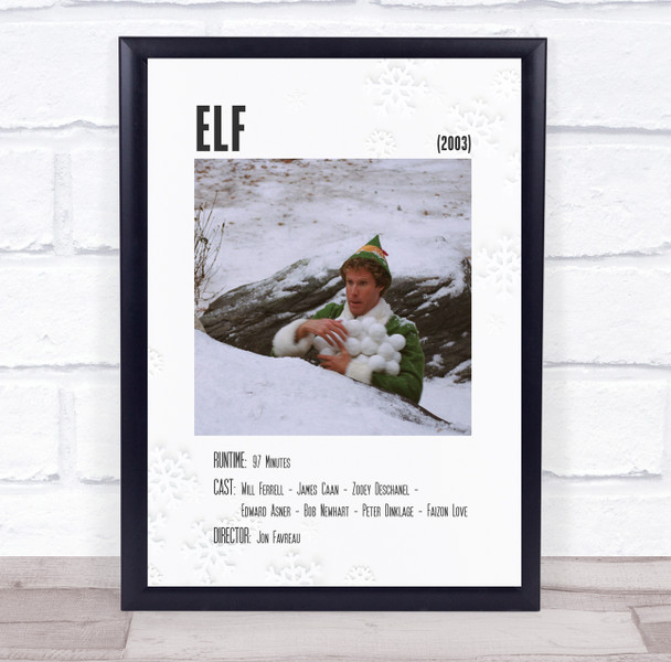 Elf Polaroid Movie Vintage Film Wall Art Poster Print