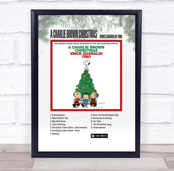 Vince Guaraldi Trio A Charlie Brown Christmas Music Polaroid Music Art Poster Print