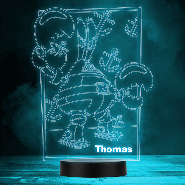 Robot Mr Krabs Spongebob Character Personalised Gift Any Colour LED Night Light