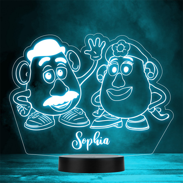 Toy Story Mr Potato Head With Mrs Potato Personalised Gift Colour Night Light