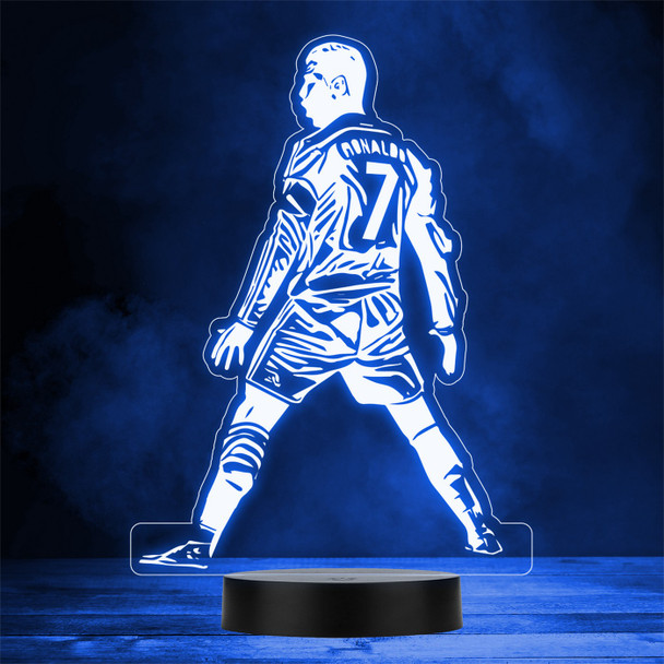 Ronaldo Celebration Pose Football World Cup Personalised Gift Colour Night Light