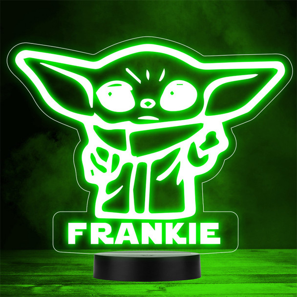 Baby Yoda Superhero Personalised Gift Colour Changing LED Lamp Night Light