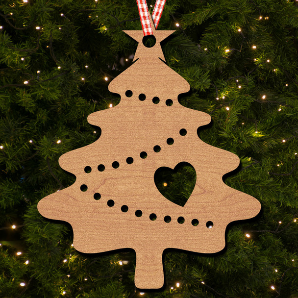 Christmas Tree Heart Decoration Ornament Christmas Tree Bauble Decoration
