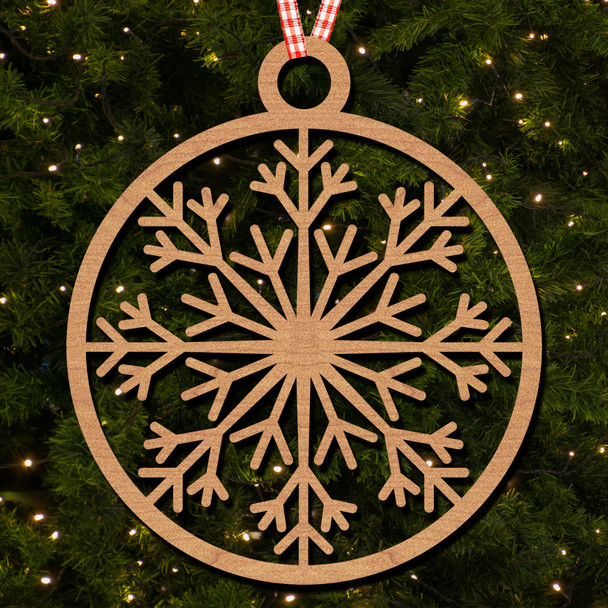 Circle - Snowflake 12 Hanging Ornament Christmas Tree Bauble Decoration