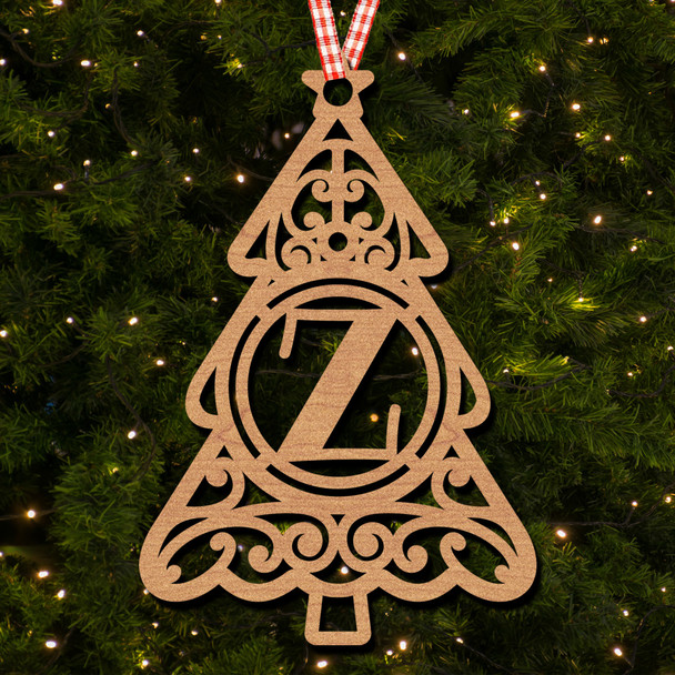 Christmas Tree - Z Hanging Ornament Christmas Tree Bauble Decoration