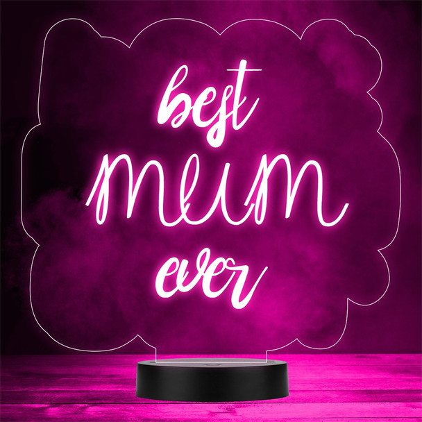 Best Mum Ever Cloud Mother's Day Personalised Gift Colour Changing Night Light
