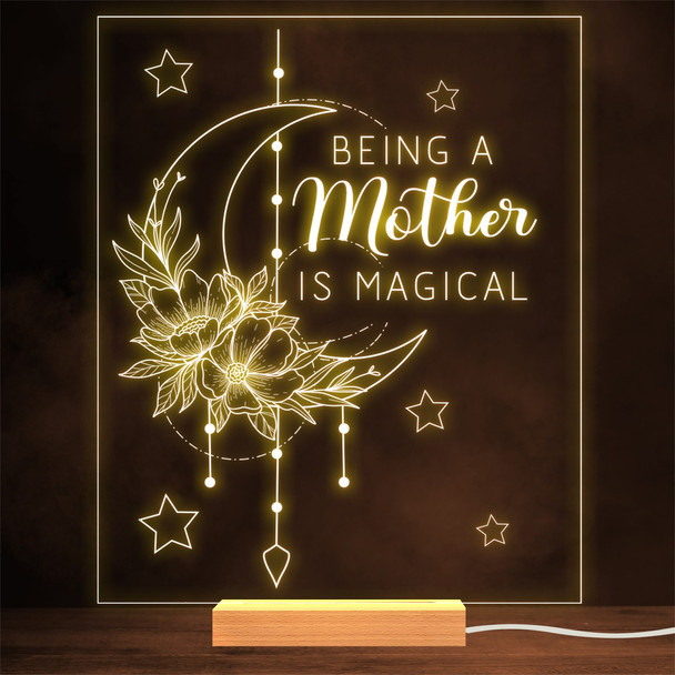 Magical Mother Moon Dream Catcher Mother's Day Personalised Gift Night Light