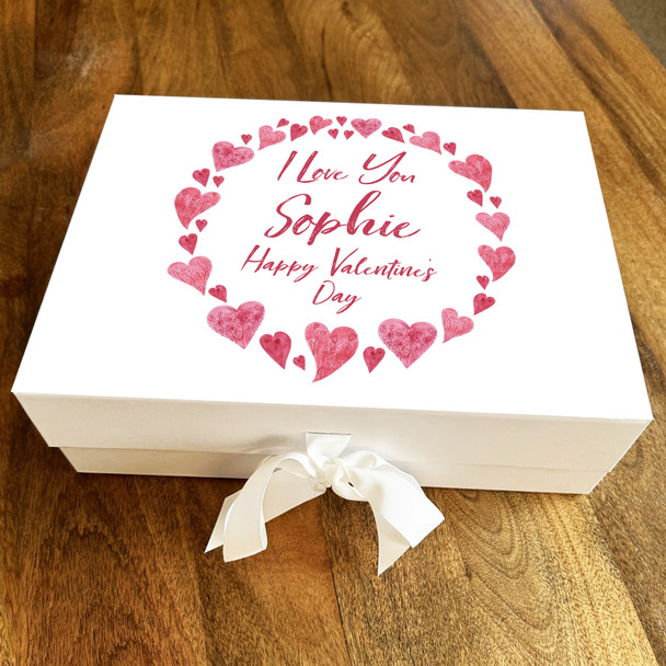 Heart Frame Personalised Valentine's Day Keepsake Memory Hamper Gift Box