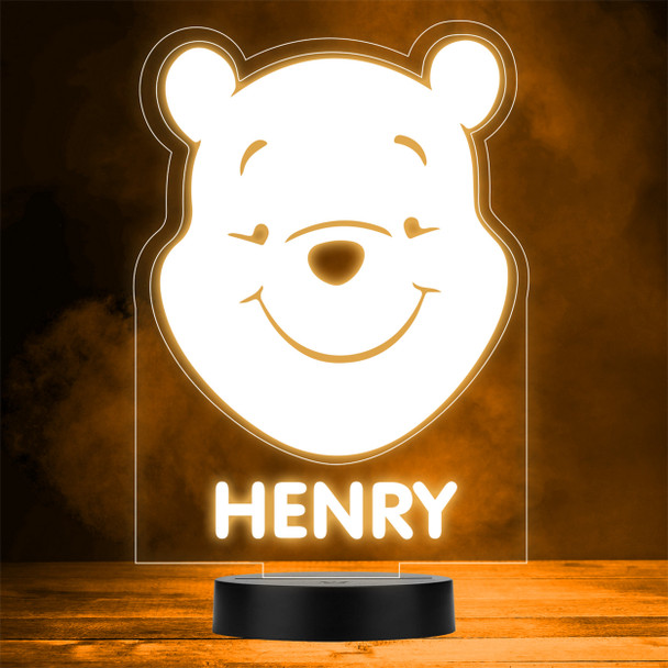 Winnie-the-Pooh Smiling Face Kids Story LED Personalised Gift Night Light