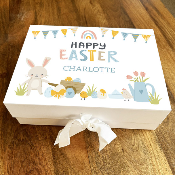 Easter Bunny Eggs Personalised Chocolate Treats Sweets Hamper Gift Box