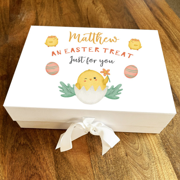 Easter Treat Just For You Personalised Chocolate Treats Sweets Hamper Gift Box