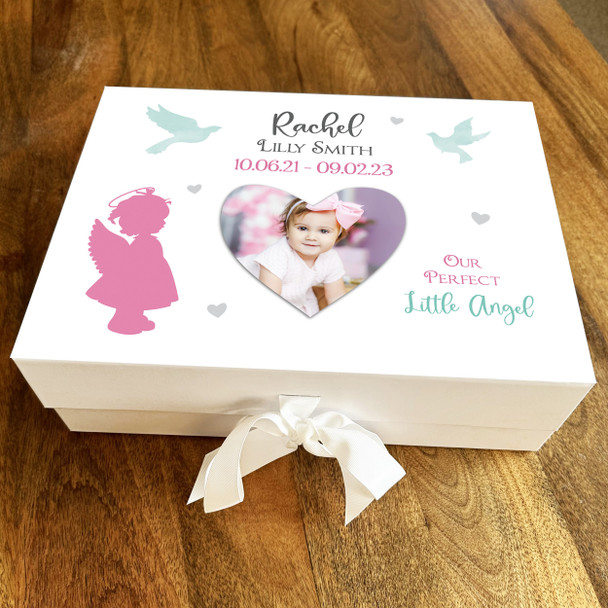 Girl Baby Child Loss Memorial Photo Memory Rememberence Keepsake Box