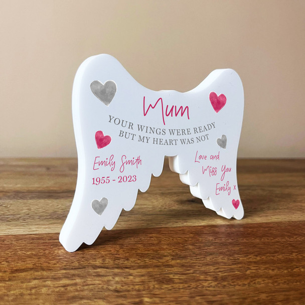 Mum Your Wings Were Ready Personalised In Memory Memorial Gift Acrylic Ornament