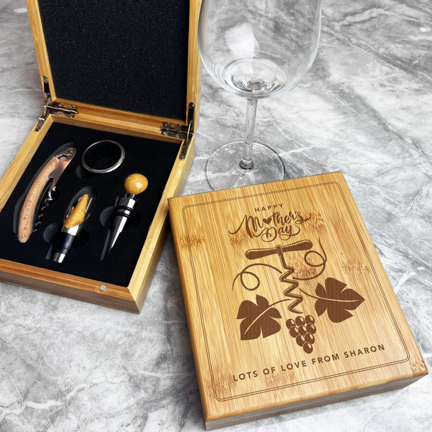 Mother's Day Wine Opener Mother's Day Personalised Wine Accessories Gift Box Set
