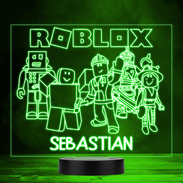 Roblox Characters Online Game Led Lamp Personalised Gift Night Light