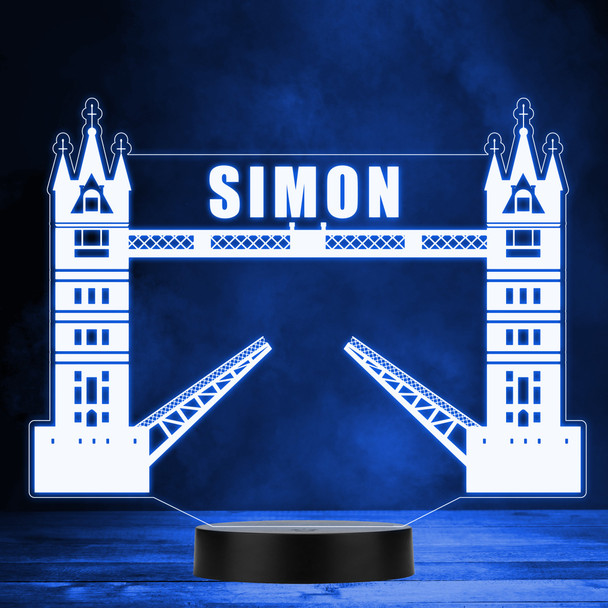 London Bridge UK Colour Changing Led Lamp Personalised Gift Night Light