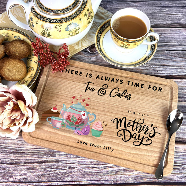 Tea Cakes Mother's Day Mums Treats Personalised Serving Board