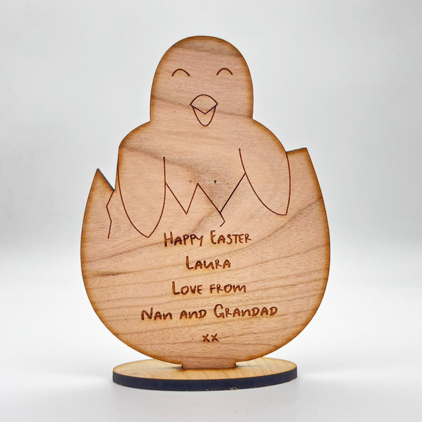 Easter Chick Keepsake Ornament Engraved Personalised Gift