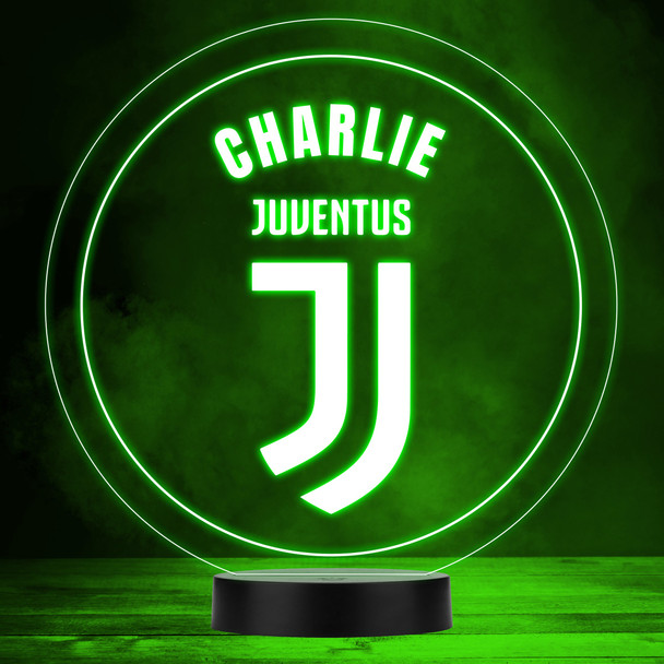 Juventus F.C Football Club Logo Round Personalised Colour Changing Night Light