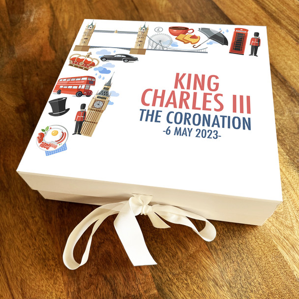 Square UK London Elements King Charles III Coronation Personalised Gift Box