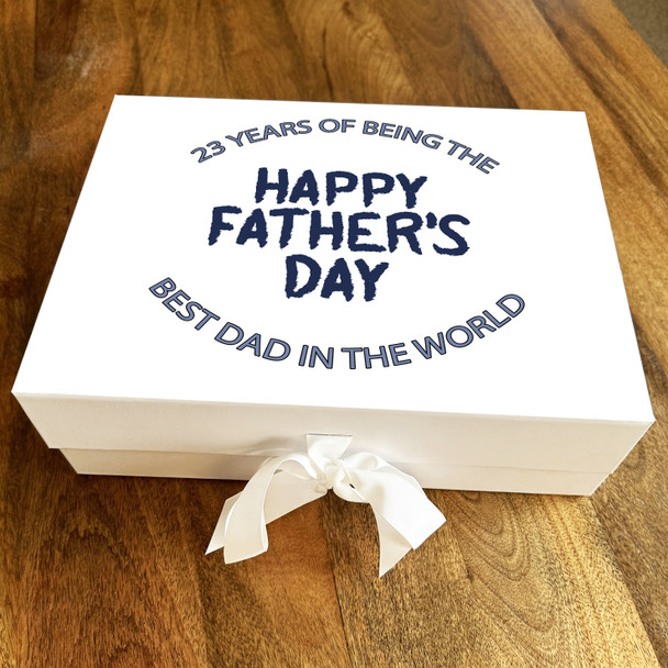 Father's Day Years Of Being The Best Dad In The World Personalised Gift Box