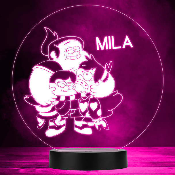 Best Friends Gravity Falls Kids Personalised Gift Colour Changing Night Light