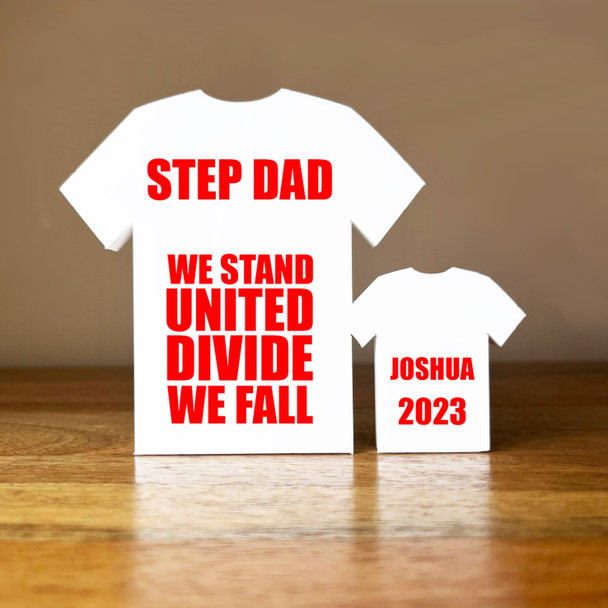 Football Shirt Stepdad Stand United Divide We Fall 1 Small Personalised Gift