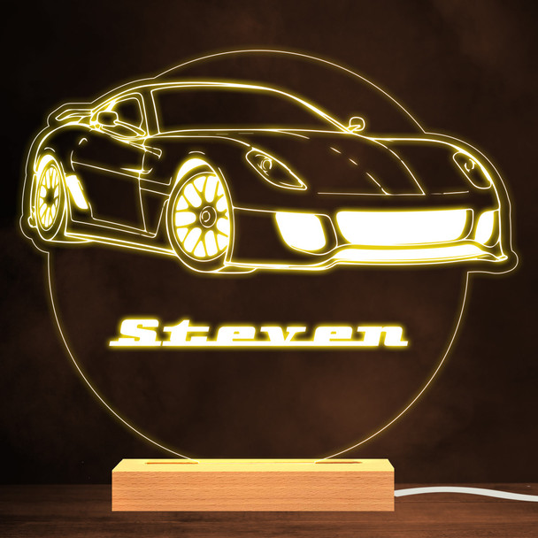 Ferrari Supercar Motorsports Warm White Lamp Personalised Gift Night Light