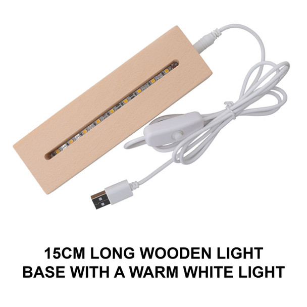 Boho Racoon Colourful Square Personalised Gift Warm White LED Lamp Night Light