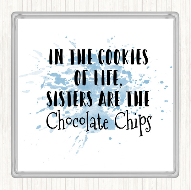 Blue White In The Cookies Of Life Inspirational Quote Coaster