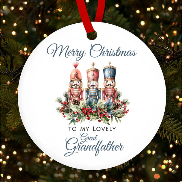 Lovely Great Grandfather Classic Nutcrackers Custom Christmas Tree Decoration